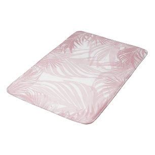 Blush Pink Palm Bliss 1 #tropic #art Badematte