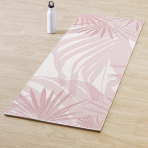 Blush Pink Palm Bliss 1 #tropic #art Yogamatte
