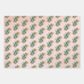 Blush Pink Palm Tree Geschenkpapier Set (Vorderseite 3)