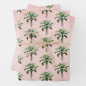 Blush Pink Palm Tree Geschenkpapier Set (Beispiel)