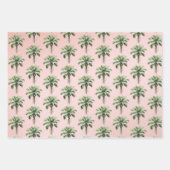 Blush Pink Palm Tree Geschenkpapier Set (Vorderseite)