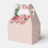 Blush Pink Parfüm Flasche Brautparty Geschenkschachtel (Rückseite)