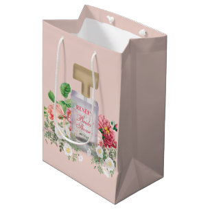 Blush Pink Parfüm Flasche Brautparty Mittlere Geschenktüte
