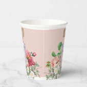 Blush Pink Parfüm Flasche Brautparty Pappbecher (Rechts)