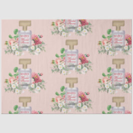 Blush Pink Parfüm Flasche Brautparty Seidenpapier
