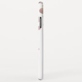 Blush Pink Pastel Iridescent Confetti Name Case-Mate iPhone Hülle (Hinten/Rechts)