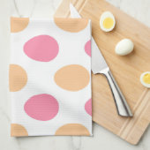 Blush Pink Peach Easter Eggs Pattern Geschirrtuch (Viertel Falte)