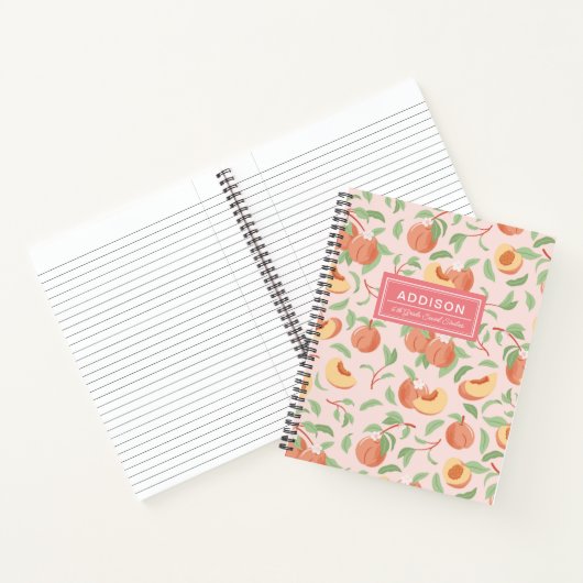 Blush Pink Peach Spiral Notebook Notizblock (Innenseite)
