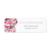 Blush Pink Peonies Watercolor Wedding (Vorne)