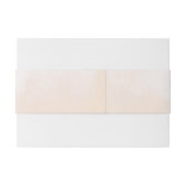 Blush Pink Peonies Watercolor Wedding Einladungsbanderole (Rückseitenbeispiel)