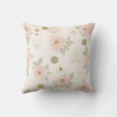 Blush Pink Peony Cushion Kissen (Rückseite)