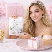 Blush Pink Peony Floral 21st Birthday  Geschenktütchen