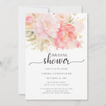 Blush Pink Peony Floral Brautparty