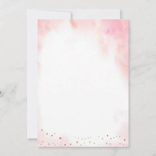 Blush Pink Peony Liebe ist Sweet Brautparty Einladung (Rückseite)