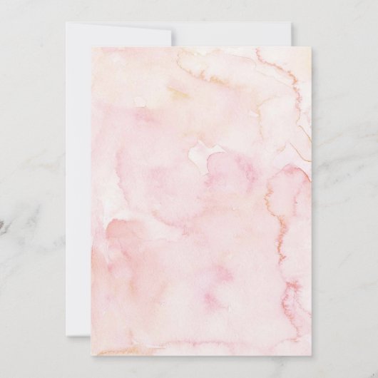 Blush Pink Peony Storybook Theme Brautparty Einladung (Rückseite)