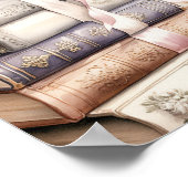 Blush Pink Peony Storybook Theme Bridal Shower  Poster (Ecke)