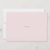 Blush Pink Peony Wreath Gold Erste Heilige Kommune Dankeskarte (Rückseite)