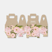 Blush Pink Peonys Brautparty Gefälligkeitsboxen Geschenkschachtel (Ungefaltet)