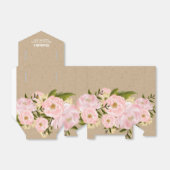 Blush Pink Peonys Brautparty Gefälligkeitsboxen Geschenkschachtel (Ungefaltet)