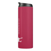 Blush Pink Personalisiert Bridesmaid Thermal Tumor Thermosbecher (Nach rechts gedreht)