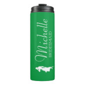 Blush Pink Personalisiert Bridesmaid Thermal Tumor Thermosbecher (Vorderseite)