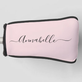 Blush Pink Personalisiert Name Golf Head Cover Headcover