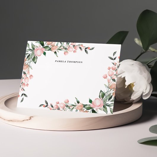 Blush Pink Personalisierte Mitteilungskarten
