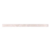Blush Pink Personalized Name Ribbon Satinband (Vorderseite)