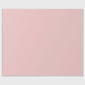 Blush Pink Plain Solid Color  Geschenkpapier (Flach)