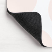 Blush Pink Polka Dock Einfach Personalisiert Mousepad (Ecke)