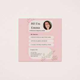 Blush Pink Postpartum Doula Professional Design