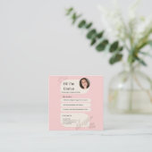 Blush Pink Postpartum Doula Professional Design Begleitkarte (Stehend Vorderseite)