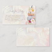 Blush Pink Pumpkin Baby Duschbücher für Baby Begleitkarte (Vorne/Hinten)