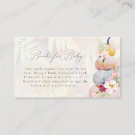 Blush Pink Pumpkin Baby Duschbücher für Baby Begleitkarte