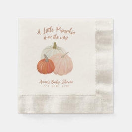 Blush Pink Pumpkin Baby Dusche Napkins Serviette