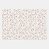 Blush Pink Pumpkin Mama zu sein Glückwunsch Geschenkpapier Set (Vorderseite 3)