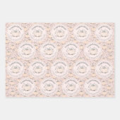 Blush Pink Pumpkin Mama zu sein Glückwunsch Geschenkpapier Set (Vorderseite)