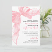 Blush Pink Quinceanera Einladung (Stehend Vorderseite)