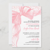 Blush Pink Quinceanera Einladung (Vorderseite)