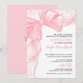Blush Pink Quinceanera Einladung (Vorne/Hinten)