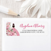 Blush Pink Quinceanera Return Address (Insitu)