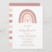 Blush Pink Rainbow Es ist eine Girl Baby Dusche Einladung (Vorne/Hinten)