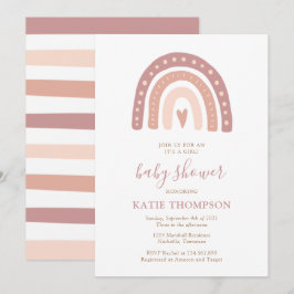 Blush Pink Rainbow Es ist eine Girl Baby Dusche Einladung