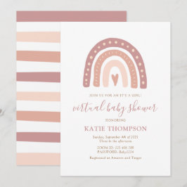 Blush Pink Rainbow Es ist eine Virtual-Baby-Dusche Einladung