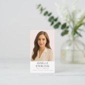 Blush Pink Real Estate Agent Broker Visitenkarte (Stehend Vorderseite)
