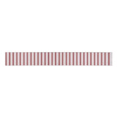 Blush Pink Red Stripes Christmas Ripsband (Vorderseite)
