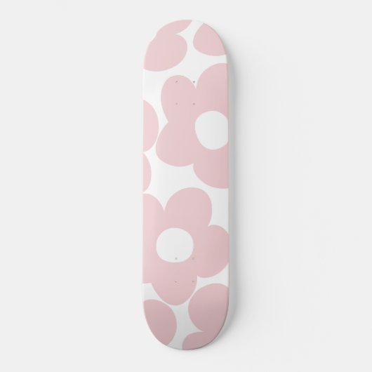 Blush Pink Retro Daisies #1 #decor #art Skateboard (Vorderseite)