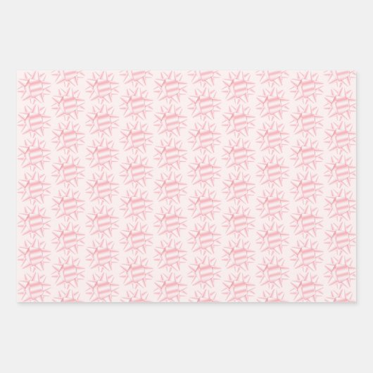 Blush Pink Ribbon Bow Brautparty Geschenkpapier Set (Vorderseite 2)
