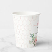 Blush Pink Rose Baby in Blütendusche Pappbecher (Rechts)