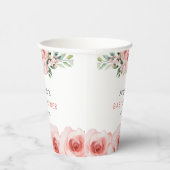 Blush Pink Rose Baby in Blütendusche Pappbecher (Rechts)